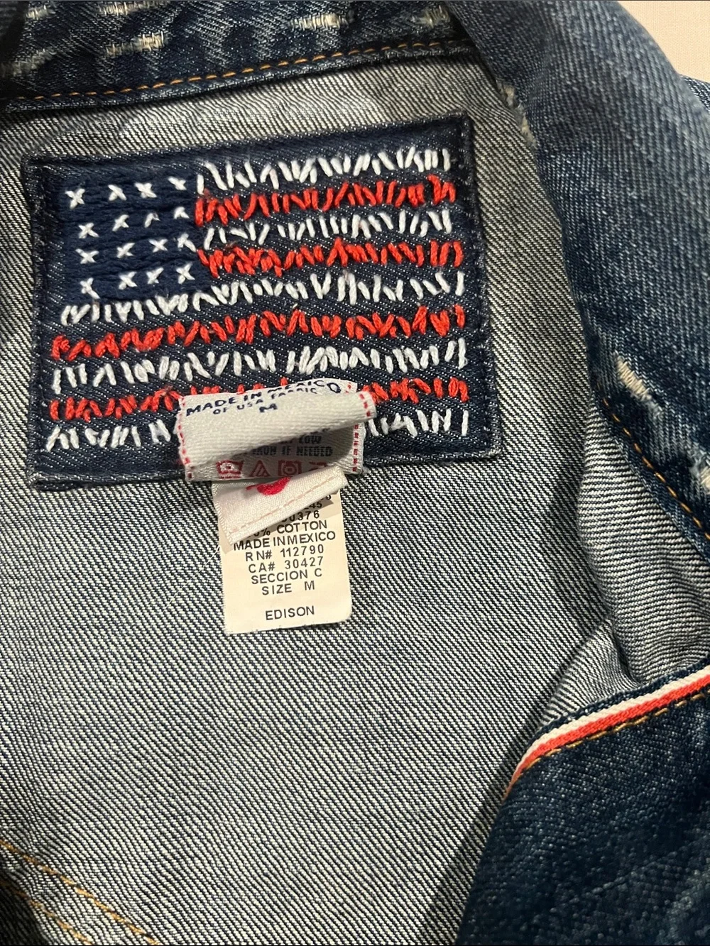 True Religion - Distressed Blue Denim Jacket
